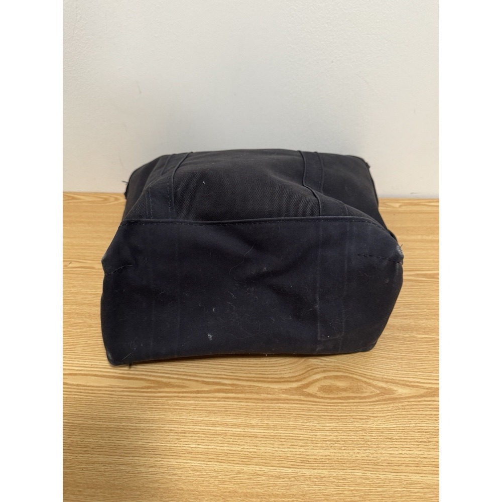 LL BEAN VINTAGE ALL BLACK BOAT TOTE BAG MADE IN THE USA - Picture 6 of 6